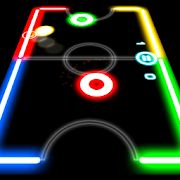 Скачать взломанную Glow Hockey [Много монет] версия 1.3.9 apk на Андроид