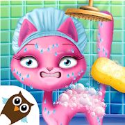 Скачать взломанную Cat Hair Salon Birthday Party - Virtual Kitty Care [Разблокировано все] версия 6.0.13 apk на Андроид