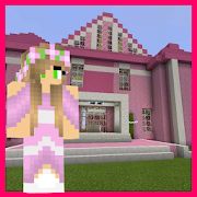 Скачать взломанную Princess House Pink Map For MCPE [Бесконечные деньги] версия 1 apk на Андроид