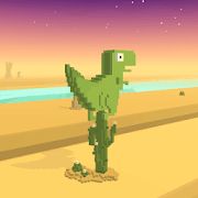 Скачать взломанную Dino T-Rex 3D runner [Много монет] версия 0.41 apk на Андроид
