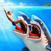 Скачать взломанную Двойная атака акулы - многопользовательская игра [Много монет] версия 8.7 apk на Андроид