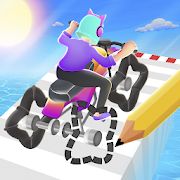 Скачать взломанную Scribble Rider! [Бесконечные деньги] версия 1.505 apk на Андроид
