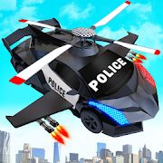 Скачать взломанную летающий полицейский вертолет авто робот игры [Бесконечные деньги] версия 25 apk на Андроид
