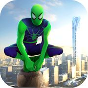 Скачать взломанную Spider Rope Hero - Gangster Crime City [Много монет] версия Зависит от устройства apk на Андроид
