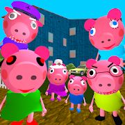 Скачать взломанную Piggy Neighbor. Family Escape Obby House 3D [Бесконечные деньги] версия 1.9 apk на Андроид