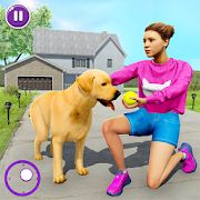 Скачать взломанную Family Pet Dog Home Adventure Game [Много монет] версия 1.1.3 apk на Андроид