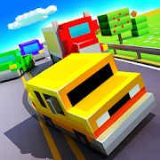 Скачать взломанную Blocky Highway: Traffic Racing [Разблокировано все] версия 1.2.2 apk на Андроид