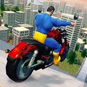 Скачать взломанную Супер Герой Мега Скат - Мото Вождение И Гонка [Бесконечные деньги] версия 4.3 apk на Андроид