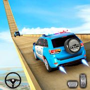 Скачать взломанную Полиция Prado автомобиль трюк - мег рампа трюки 3D [Разблокировано все] версия 2.1 apk на Андроид