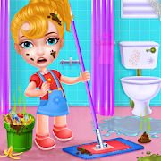 Скачать взломанную Держите ваш дом чистой - девочек дома очистки игра [Много монет] версия 1.2.57 apk на Андроид