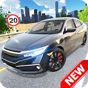 Скачать взломанную Car Simulator Civic: City Driving [Много монет] версия 1.1.0 apk на Андроид