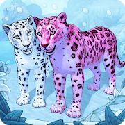 Скачать взломанную Симулятор Семьи Снежного Леопарда Онлайн [Бесконечные деньги] версия 2.3 apk на Андроид