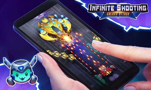 Скачать взломанную Infinite Shooting: Galaxy War [Бесконечные деньги] версия 2.1.1 apk на Андроид