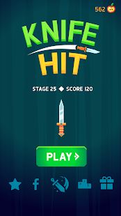 Скачать взломанную Knife Hit [Много монет] версия 1.8.6 apk на Андроид