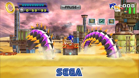 Скачать взломанную Sonic The Hedgehog 4 Episode II [Бесконечные деньги] версия 2.0.1 apk на Андроид