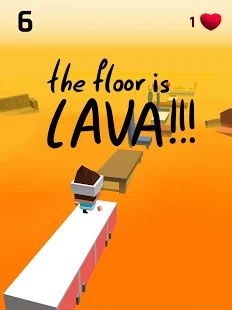 Скачать взломанную The Floor Is Lava [Бесконечные деньги] версия 1.4 apk на Андроид