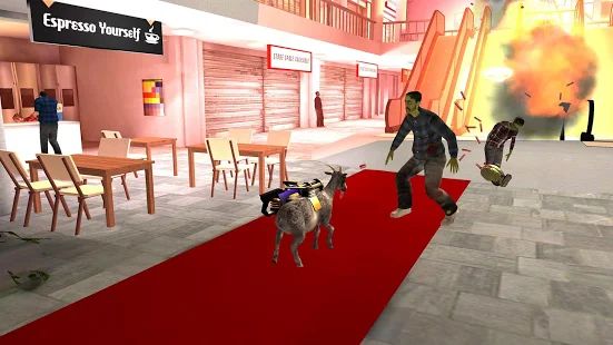 Скачать взломанную Goat Simulator GoatZ [Много монет] версия 1.4.6 apk на Андроид