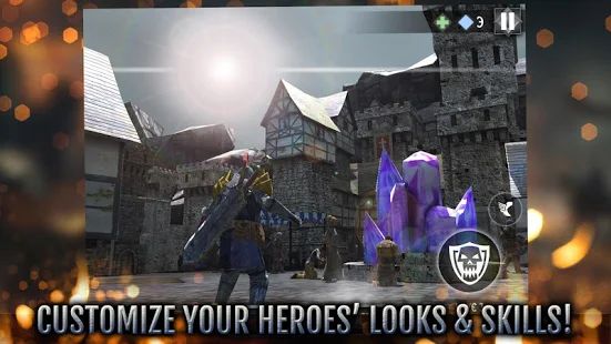 Скачать взломанную Heroes and Castles 2 - Strategy Action RPG [Много монет] версия Зависит от устройства apk на Андроид