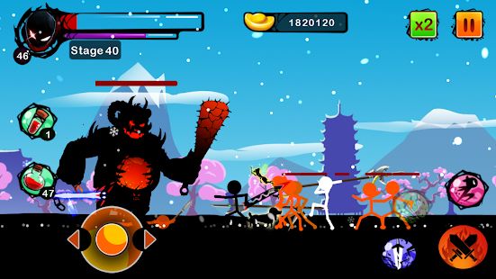 Скачать взломанную Stickman Ghost: Ninja Warrior Action Offline Game [Бесконечные деньги] версия 1.9 apk на Андроид