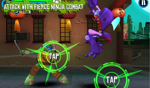 Скачать взломанную TMNT: ROOFTOP RUN [Бесконечные деньги] версия 3.0.9 apk на Андроид