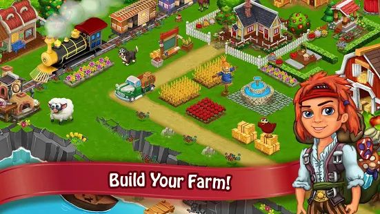 Скачать взломанную Farm Day Village фермер: Offline игры [Много монет] версия 1.2.30 apk на Андроид