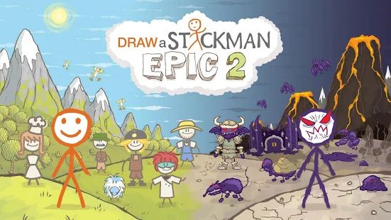Скачать взломанную Draw a Stickman: EPIC 2 [Бесконечные деньги] версия 1.2.1.57 apk на Андроид