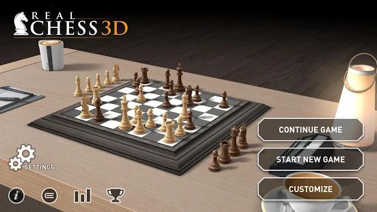 Скачать взломанную Real Chess 3D [Много монет] версия 1.22 apk на Андроид