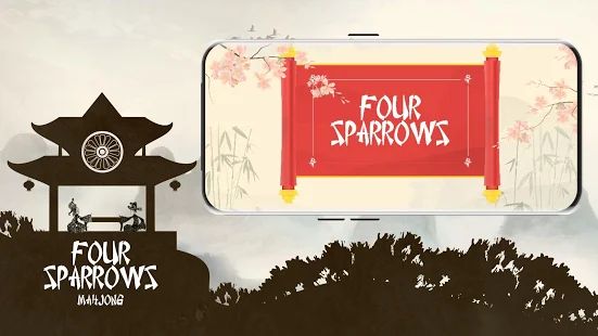 Скачать взломанную Four Sparrows Mahjong [Разблокировано все] версия 3.1 apk на Андроид