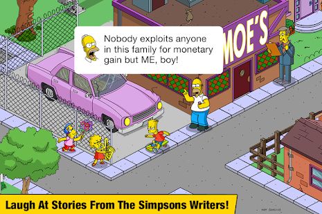 Скачать взломанную The Simpsons™: Tapped Out [Много монет] версия 4.43.1 apk на Андроид