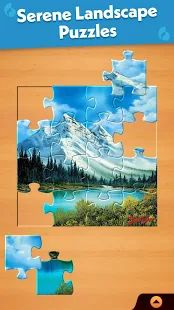 Скачать взломанную Jigsaw Puzzle: Create Pictures with Wood Pieces [Разблокировано все] версия Зависит от устройства apk на Андроид