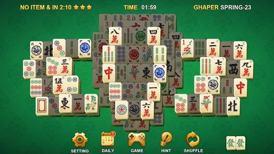 Скачать взломанную Mahjong [Бесконечные деньги] версия 1.2.3 apk на Андроид