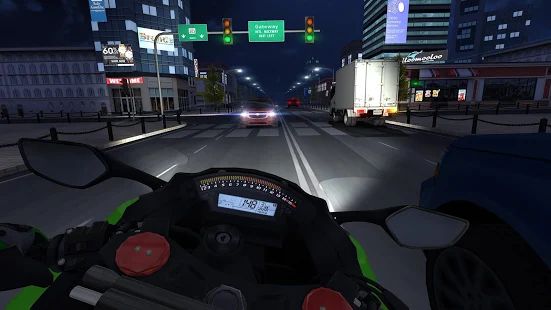 Скачать взломанную Traffic Rider [Много монет] версия Зависит от устройства apk на Андроид