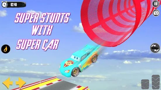 Скачать взломанную Splashy Superhero Vertigo racing : lightning car [Бесконечные деньги] версия 1.5 apk на Андроид