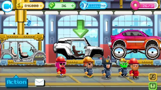 Скачать взломанную Motor World Car Factory [Много монет] версия 1.9035 apk на Андроид