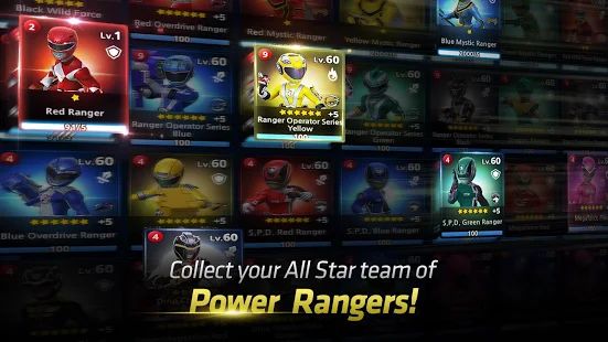 Скачать взломанную Power Rangers: All Stars [Бесконечные деньги] версия 1.0.5 apk на Андроид