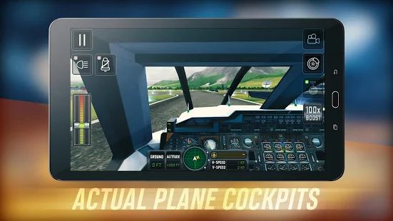 Скачать взломанную Flight Sim 2018 [Бесконечные деньги] версия 3.1.1 apk на Андроид