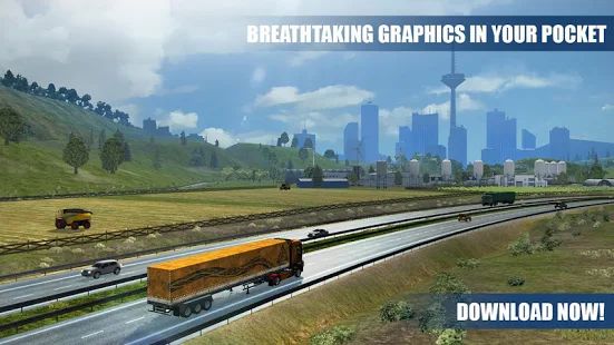 Скачать взломанную Truck Simulator PRO Europe [Бесконечные деньги] версия 1.2 apk на Андроид