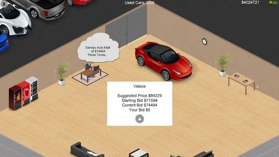 Скачать взломанную Auto Dealership Tycoon [Много монет] версия 2.0.4 apk на Андроид