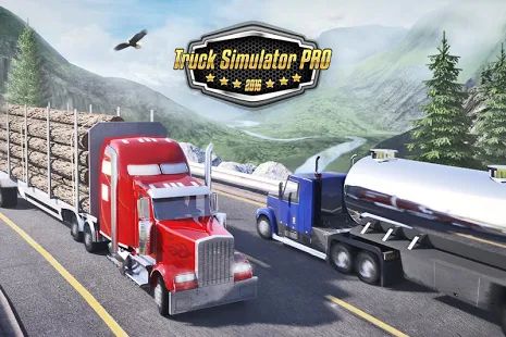 Скачать взломанную Truck Simulator PRO 2016 [Разблокировано все] версия 2.1.1 apk на Андроид