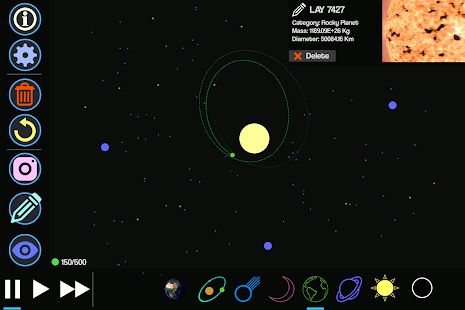 Скачать взломанную Planet Genesis 2 - 3D solar system sandbox [Много монет] версия 1.2.2 apk на Андроид