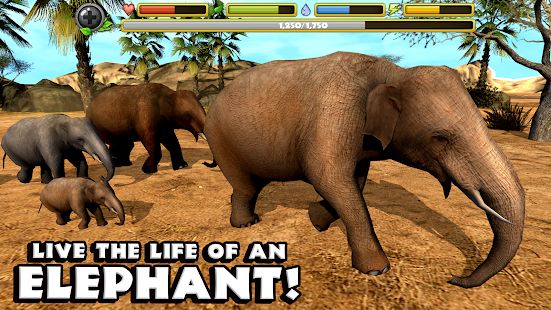 Скачать взломанную Elephant Simulator [Разблокировано все] версия Зависит от устройства apk на Андроид