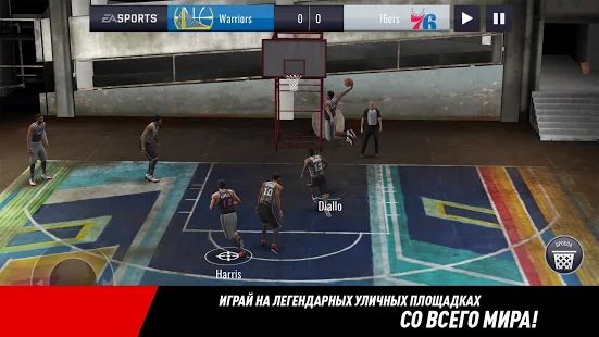Скачать взломанную NBA LIVE Mobile Баскетбол [Бесконечные деньги] версия 4.2.30 apk на Андроид