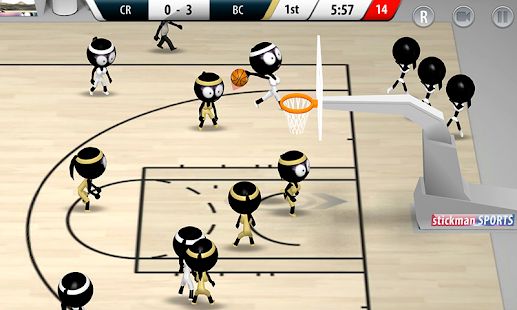 Скачать взломанную Stickman Basketball 2017 [Разблокировано все] версия 1.1.4 apk на Андроид