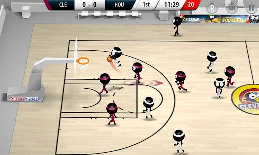 Скачать взломанную Stickman Basketball 2017 [Разблокировано все] версия 1.1.4 apk на Андроид