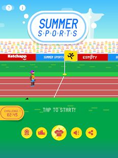 Скачать взломанную Ketchapp Summer Sports [Бесконечные деньги] версия 2.1.5 apk на Андроид