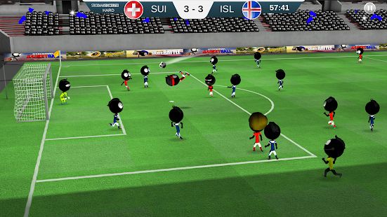 Скачать взломанную Stickman Soccer 2018 [Много монет] версия 2.2.6 apk на Андроид