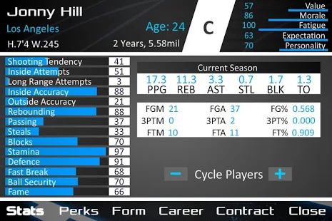 Скачать взломанную Basketball Dynasty Manager 16 [Разблокировано все] версия 2.2.4 apk на Андроид