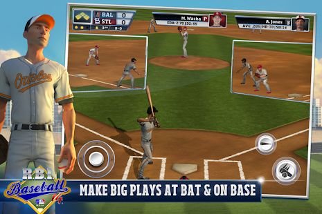 Скачать взломанную R.B.I. Baseball 14 [Бесконечные деньги] версия 1.0 apk на Андроид