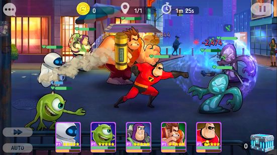 Скачать взломанную Disney Heroes: Battle Mode [Много монет] версия 1.17.02 apk на Андроид