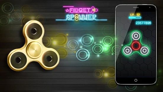 Скачать взломанную Спиннер - Fidget Spinner [Много монет] версия 1.12.5.1 apk на Андроид